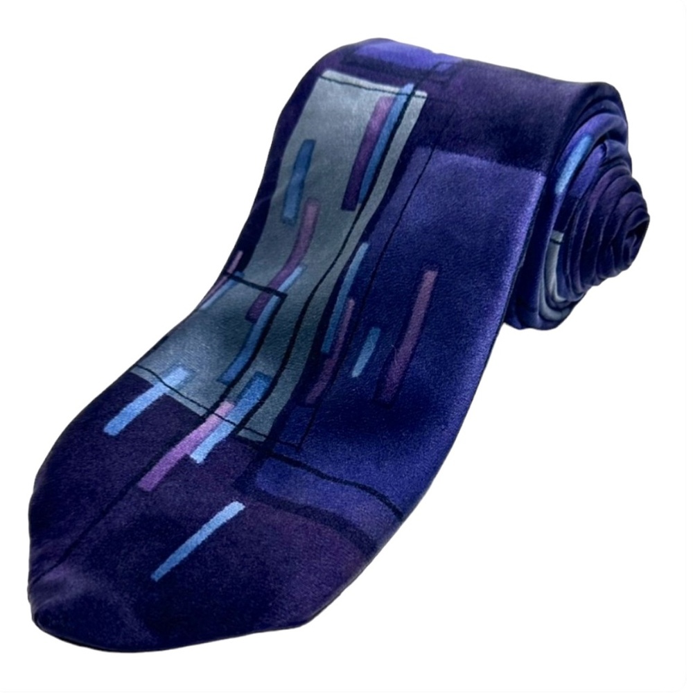 MEN'S NECKTIE - ARROW { TOTAL LENGHT: 59 " } PURPLE